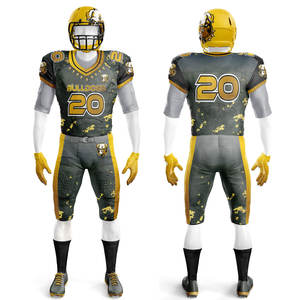 Uniformes de Fútbol Americano Juveniles Personalizados Premium, Completamente Bordados en Tela Twill y Sublimados - Product Image 3