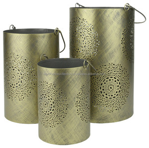 Juego de farolillos marroquíes de alta demanda OEM ODM diseño venta al por mayor farol de vela con tres tipos de tamaño - Product Image 3