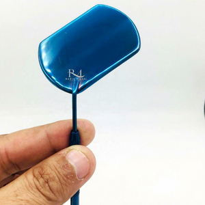 Blue Plasma Coated Color Eyelash Extension <b>Mirror</b> Cosmetic <b>Mirror</b> Single Side Used <b>Mirror</b> Stainless Steel <b>Square</b> Shape - Product Image 6