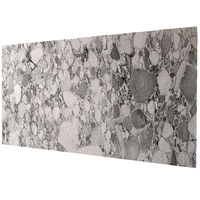 Revêtement mural flexible en pierre naturelle légère, feuille de marbre Cosmo polie, écologique, utilisation sûre pour les villas et les maisons