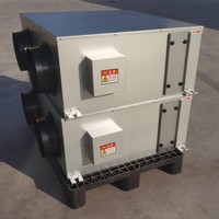 Fonction de dérivation automatique ERV Échangeur d'énergie et de ventilation Ventilateur carré à récupération de chaleur pour les centres commerciaux, les écoles, flexible