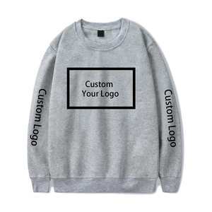 Pull à col rond unisexe, imprimé, tricoté, en molleton, coupe classique, décontracté, pour l'hiver, manches longues, 100% coton, respirant, 370g - Product Image 1