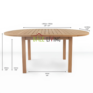 Tables à manger en teck massif de haute qualité avec une construction durable, design moderne élégant pour usage hôtelier, prix négociable - Product Image 4