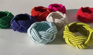 Anillo para Servilletas de Rayón con Nudo, Soporte para Servilletas de Cordón Hecho a Mano, Anillos para Servilletas de Cuerda Estilo Rústico, Anillo para Servilletas con Nudo Trenzado - Product Image 2