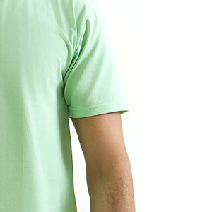 T-shirt personnalisé d'été 220 g/m² à manches courtes, streetwear, logo brodé, homme, 100 % coton, vente en gros, t-shirt uni - Product Image 2