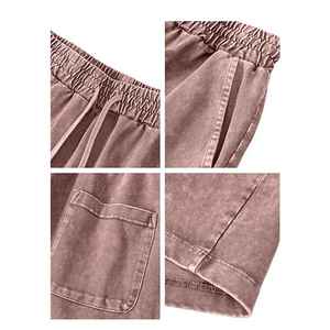 Short tie-dye de style américain de qualité supérieure pour hommes, 100 % coton, taille à cordon, short élégant. Créez votre marque avec nous. - Product Image 6