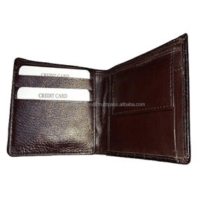 กระเป๋าสตางค์หนังผู้ชายแบบสั้นมีช่องใส่เหรียญแบบพับสองช่องใส่เหรียญ - Product Image 6