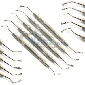 Élévateurs périostiques en forme de champignon pour chirurgie orale et implant dentaire, 5 pièces, par ECHELON SURGICALS - Product Image 2