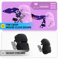 EXtremeRate Boutons d'épaule personnalisés à micro-interrupteurs version renforcée, Kit de clics de souris à déclenchement rapide pour manette PS5 BDM040/050
