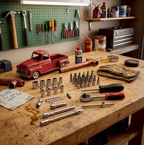 46pc Automotive Tool <b>Socket</b> Set, Premium Chrome Vanadium Steel Mechanic Kit with Quick-Release <b>Ratchet</b>, Heavy Duty Storage Case, - Product Image 3