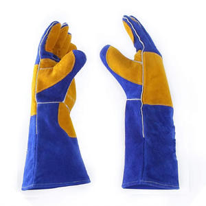 Guantes de Soldadura de Cuero Vacuno con Doble Palma, Resistentes, para Trabajo Pesado, Venta al Por Mayor - Product Image 2