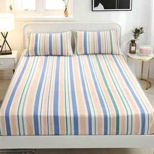 Sábana Ajustable Pleasure King de Calidad Superior |   Juego de Ropa de Cama de Lujo de Algodón Pesado |   Funda de Colchón Perfecta con 2 Fundas de Almohada - Product Image 1