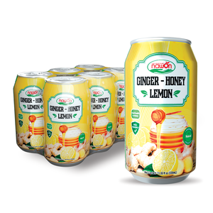 Jus de gingembre avec miel et menthe 330ML Canette Nawon 110% Ingrédients naturels Meilleures boissons saines du fabricant vietnamien - Product Image 2