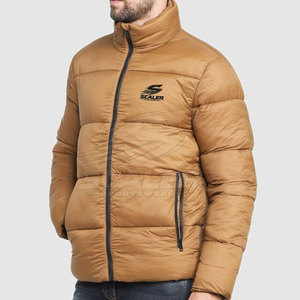 Chaqueta de Invierno Acolchada para Hombre, Cómoda y Duradera, con Cuello Alto y Logotipo Frontal, Ideal para Aventuras de Fin de Semana y Estilo Urbano Informal - Product Image 3