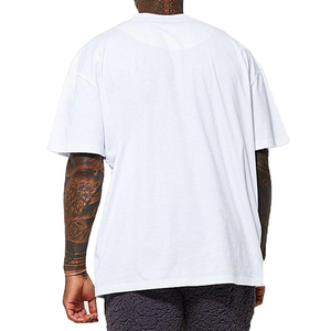 T-shirt pour homme uni à manches courtes, col rond, en coton, vêtements pour homme, haute qualité, streetwear décontracté d'été, t-shirts pour homme en gros - Product Image 6