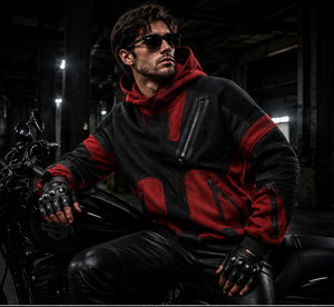 Custom 3D Mesh Fleece Unisex OUTERSHELL Fully for Lining Motorcycle Hoodie CE Approved Removable <b>Protectors</b> Quick Dry - Product Image 1