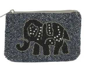 Porte-monnaie perlé motif lune et étoile, pochette galaxie violette, porte-clés, portefeuille, sacs à motif céleste, étuis à fermeture éclair en perles de verre, petit porte-cartes - Product Image 2