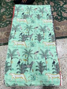 Premium Cotton Handmade Kantha Quilt Bedcover Crafted for Everyday <b>Comfort</b> Elegant Interiors and Decorative Home Styling - Product Image 2