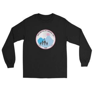 เสื้อเชิ้ตแขนยาวแจ็คแอนด์จิล ยูนิเซ็กซ์ ลายตราสัญลักษณ์ คอกลมแบบคลาสสิก เนื้อผ้านุ่ม สวมใส่สบาย เหมาะสำหรับทุกวัน ขายส่ง - Product Image 1