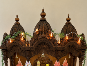 Compre un Mandir de Krishna de Madera de Gran Tamaño a Precios de Mayoreo, Templo de Madera de Lujo Hecho a Mano para el Hogar, Fabricante Exportador de EE. UU. - Product Image 3