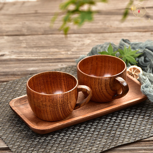 แก้วไม้ทำมือจากไม้ธรรมชาติ สำหรับดื่มชา เบียร์ กาแฟ และนม ผลิตโดย M.I.G. การส่งออกปี 2026 - Product Image 4