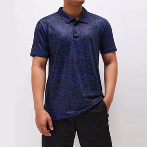 Polo Premium Azul Marino Melange - Camiseta Deportiva Transpirable - Fabricante de Ropa Personalizada Directo de Fábrica Sialkot - Product Image 1