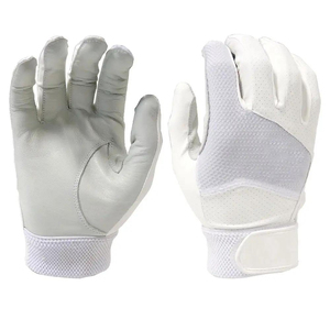 Gants de frappeur de baseball en cuir personnalisés professionnels, haute qualité, antidérapants, pour adultes, design OEM, couleur unie, gants de sport - Product Image 1