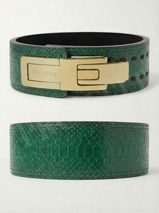 เข็มขัดหนังวัวแท้ลายงูหลาม ปรับได้ ทนทาน ป้องกันอย่างมืออาชีพ ดีไซน์ทันสมัย ตกแต่งได้ตามต้องการ - Product Image 4