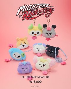 [Produit 100% officiel de Corée] PLUSH TAPE MEASUREMIGHTEEZ Plush Tape Measure Rock The Stage K-pop Collectible Keychain Tous âges - Product Image 1