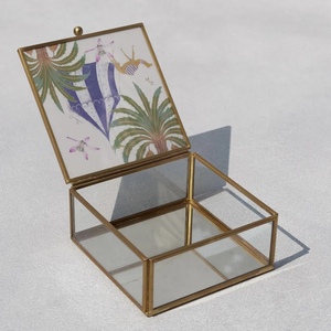 Boîte de rangement et organisateur de bijoux de luxe en verre imprimé, modèle 2026, vente en gros, sur mesure - Product Image 3
