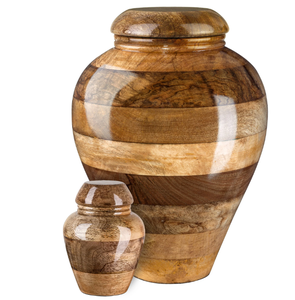 Wooden Cremation <b>Urn</b> Adult Ashes Memorial Cremation Jar Handcrafted Decorative Burial Keepsake Custom Color - Product Image 5