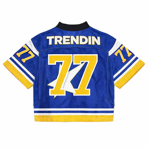 Camisetas de Fútbol Transpirables de Verano de Alta Calidad con Estampado por Sublimación y Bordado para Hombre, Estilo Hip Hop, para Práctica Deportiva en Equipo - Product Image 2