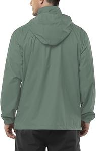 Nueva Chaqueta Cortavientos con Capucha Reflectante de Lona para Hombre, con Logotipo Personalizado, Estilo Urbano, con Bolsillo para Actividades al Aire Libre - Product Image 5