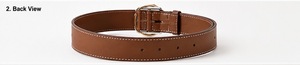 Premium Genuine Leather <b>Belt</b> for Women Wide Fashion Waist <b>Belt</b> Gold <b>Silver</b> Double <b>Buckle</b> OEM Wholesale Custom Logo - Product Image 6