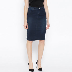 Premium Quality Trendy Best Style Women's Denim Skirts Custom Acid Wash Women's Denim Skirts - Product Image 5