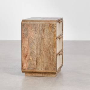 Mesita de noche rectangular Vandana Arion Merino 50x35 cm en madera de mango, MDF y yute Abrams - Product Image 4