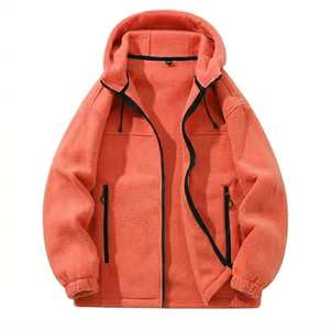 <b>Men's</b> Hooded Fleece <b>Jacket</b> Waterproof Windproof Winter Sport Wear Full Sleeve Drawstring Outdoor <b>Jacket</b> - Product Image 1