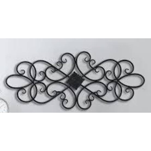 Arte de Pared de Hierro, Diseño Decorativo en Espiral, Adorno de Pared de Metal Negro para Decoración del Hogar, Estilo Antiguo, Artesanía Soldada - Product Image 1