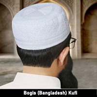 Topi Kufi Kasual Bugis Premium Poly Cotton yang Bernapas untuk Pria, Topi Islami, Tersedia Grosir dan Pasokan dalam Jumlah Besar