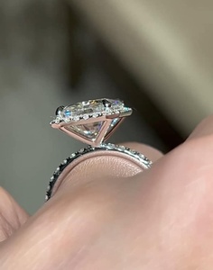 4.5 Carat Radiant Cut Diamond Engagement <b>Ring</b> for Women | Hidden Halo <b>Solitaire</b> Wedding <b>Ring</b> IGI Certified Gold - Product Image 5