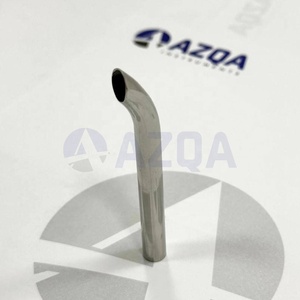 Tube récepteur courbé à 45 degrés en acier inoxydable 77 mm, outil professionnel réutilisable pour le piercing corporel - Product Image 5