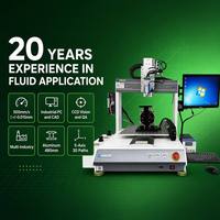 Machine de distribution automatique de colle époxy à 5 axes de haute précision (0,015 mm) pour bureau, avec caméra CCD et contrôle par PC