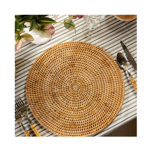 Eco Friendly Handmade Rattan Placemat Bulk Supply Natural Dining <b>Table</b> <b>Mat</b> OEM Available - Product Image 5