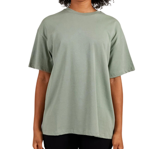 Camiseta de Algodón para Mujer, Corte Holgado, Casual, Manga Corta, Cuello Redondo, Cómoda, Fabricante OEM ODM, Venta al Por Mayor Personalizada - Product Image 1