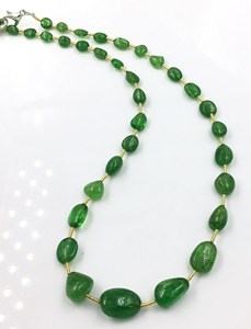 ลูกปัดทัสเซอราต์ธรรมชาติทรงรี 1 เส้น 59.10 กะรัต อัญมณีธรรมชาติสำหรับทำเครื่องประดับชั้นดี - Product Image 2