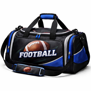 Bolsa Deportiva de Gran Capacidad 600D con Compartimento para Zapatos, Bolsa Personalizada para Equipamiento Deportivo de Fútbol, Venta al Por Mayor - Product Image 1