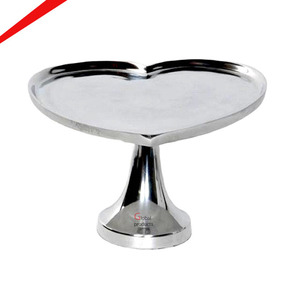 Elegante y Estiloso Soporte para Pastel de 2 Niveles de Acero Inoxidable con Asa Decorativa, Bandeja Redonda Moderna para Servir Pasteles y Cupcakes para Fiestas y Eventos - Product Image 3