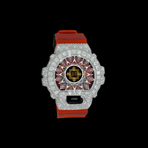 Latest Premium VVS Moissanite Full <b>Silver</b> Big Diamond Bezel G-Sh0ck Watch Quartz High Quality Luxury Fashion Other Watches - Product Image 1