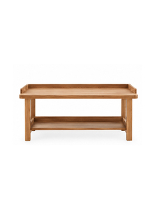 Modern Solid Wood Coffee Table Rectangular Scandinavian Design Durable Living Room or Bedroom for Study <b>Desk</b> Furniture - Product Image 1
