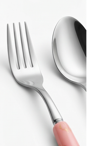 Juego de Cubiertos Modernos con Mango de Mármol Rosa, Cuchillo, Tenedor y Cuchara de Acero Inoxidable, Aptos para Lavavajillas, Vajilla para Fiestas - Product Image 2